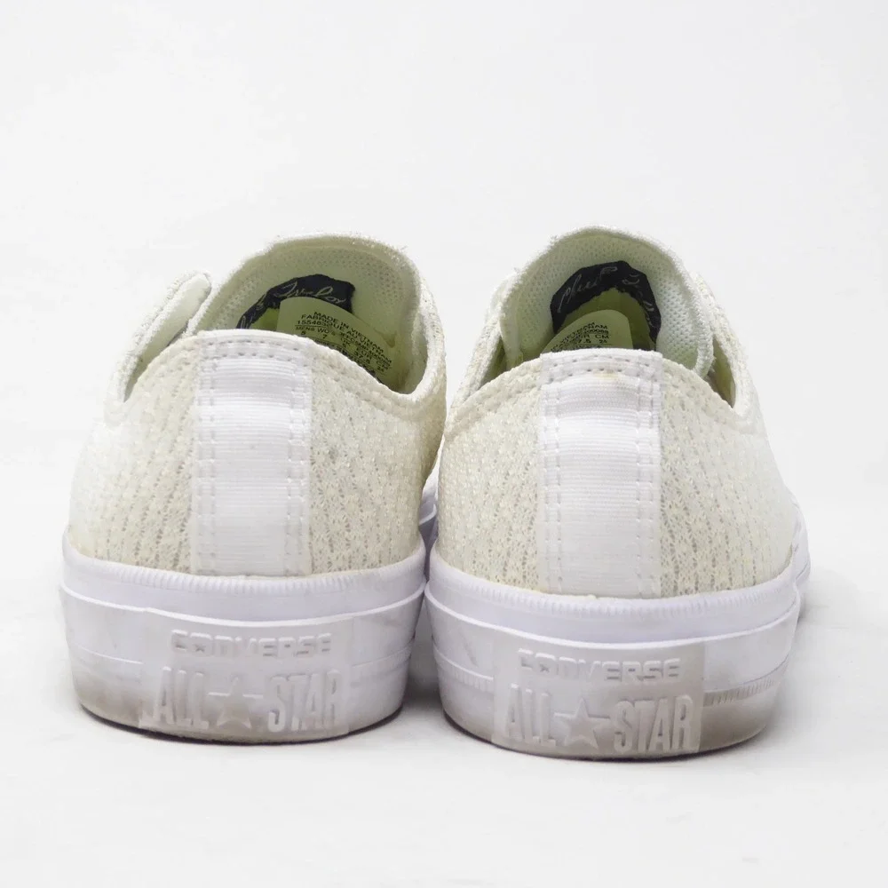 Converse Women Festival Knit Shoes Sneakers White Chuck Taylor II Mesh Low Top 7 - Picture 5 of 10